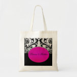 Hot pink bride and groom bag
