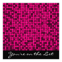 Hot Pink Glam Invitation