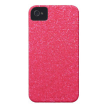Hot pink glitter iPhone 4 cases