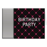 Hot Pink Honeycomb Birthday Party Cards