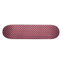 Hot Pink & Lime Green Polka Dots Skate Boards