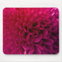 Hot pink macro flower mousepad