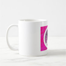 Hot Pink Peace Mug