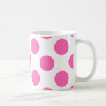 Hot Pink Polka Dots Coffee Mug