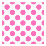 Hot Pink Polka Dots Custom Announcement