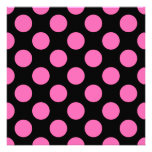 Hot Pink Polka Dots Personalised Announcements