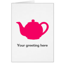Hot Pink Teapot Cards