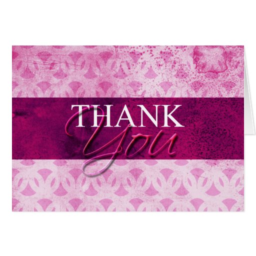 Hot Pink Thank You Cards Zazzle