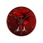 Hot Red Rooster Wallclock