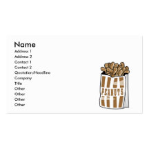 hot roasted peanuts business card templates