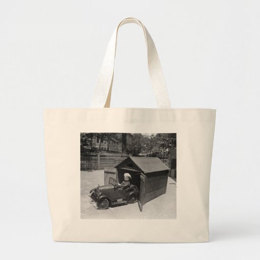 Hot Rod Pedal Car, early 1900s Canvas Bags
