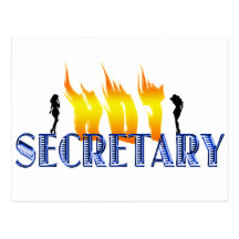 Hot Secretary Postcards