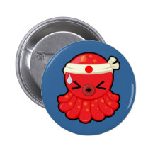 Hot Tako Pinback Button