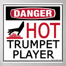 Hot Trumpet Player copy Posters
