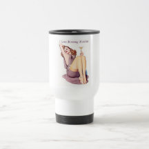 Hot vintage retro Pinup Girl Martini Coffee Mug