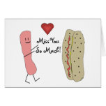 Hotdog Miss You So Much Card