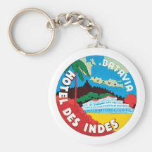 Hotel Des Indes Luggae Label Key Chain