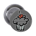 houndstooth cupcake pin