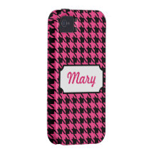 Houndstooth iPhone 4 Case Mate Tough
