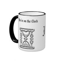 Hourglass on Customised Coffee Mugs No Minimum