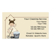 House Cleaning Business Cards