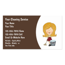 House Cleaning Business Cards