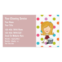 House Cleaning Business Cards