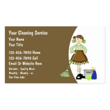 House Cleaning Business Cards
