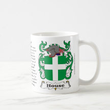 House Family Coat of Arms Mug