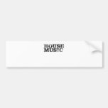 House Music Spiral Text Bumper Stickers