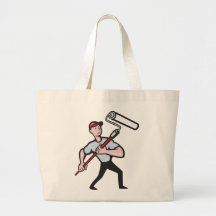 House Painter Paint Roller Painting Cartoon Tote Bag
