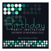 House Party Lights Stylish Birthday Invitation