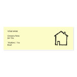 House Sketch. Black and Cream. Business Card