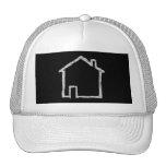 House Sketch. Grey and Black. Trucker Hat