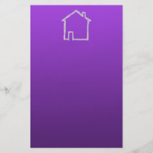 House Sketch. Grey and Purple. Flyer Design