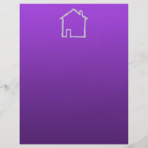 House Sketch. Grey and Purple. Full Color Flyer