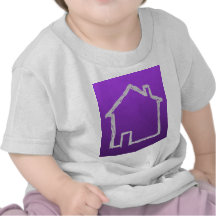 House Sketch. Grey and Purple. Shirt