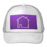 House Sketch. Grey and Purple. Trucker Hats
