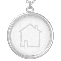 House Sketch. Grey. Pendants