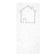 House Sketch. Grey. Rack Card Template