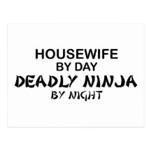 Housewife Deadly Ninja by Night Post Cards