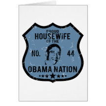 Housewife Obama Nation Greeting Card
