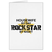 Housewife Rock Star by Night Card