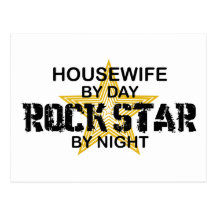 Housewife Rock Star by Night Post Cards