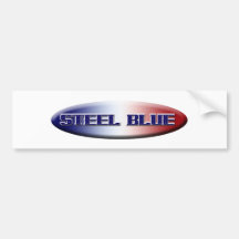 Houston Steel blue back logo_edited-1 Bumper Stickers