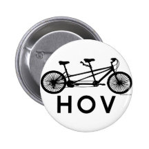 HOV Tandem Bicycle Pin