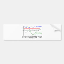 How Current Are You? (Various Currents Physics) Bumper Stickers