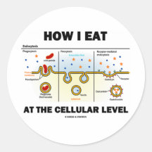 How I Eat At The Cellular Level (Endocytosis) Sticker