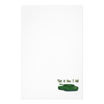 How I Roll (Military Tank) Personalized Stationery