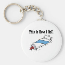How I Roll Toothpaste Tube Keychains